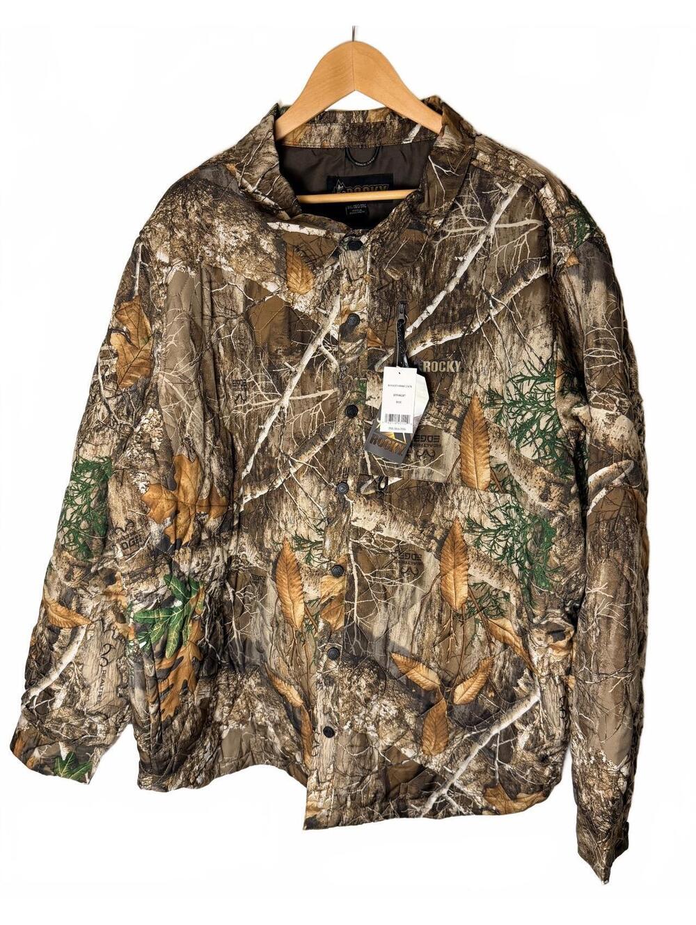 Rocky Rugged Shirt Jacket HW00287 RTE Real Tree Camo Mens 3X - Picture 2 of 5